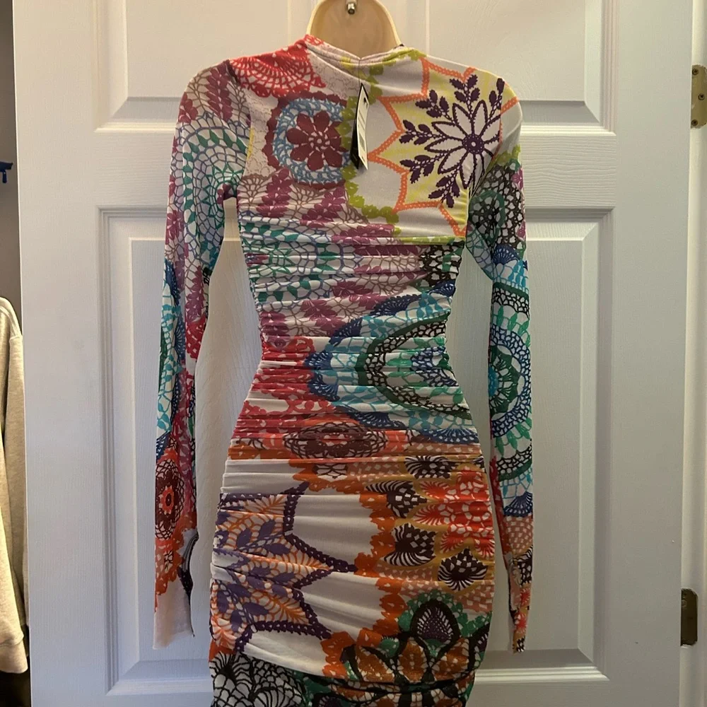 AFRM multicolored mesh dress XS - Picture 3 of 5